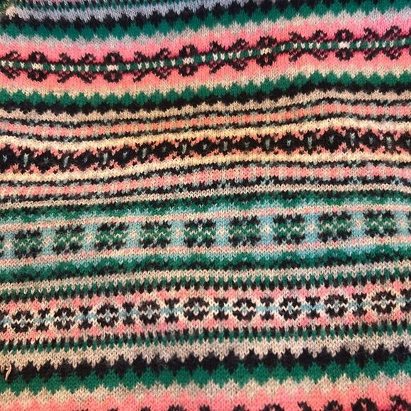 Talbots multicolored fair isle long sleeve sweater Size L EUC - Picture 8 of 8